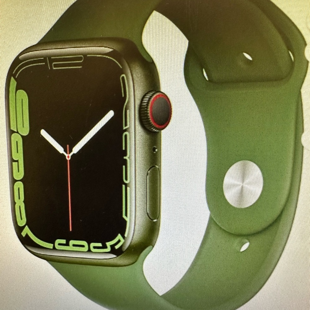 Apple Smartwatch with Green Band